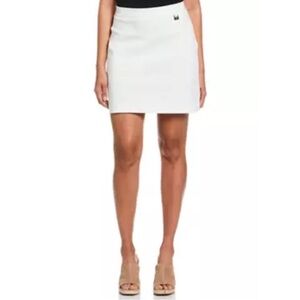 NWT, Rafaella Sports Wear, Women’s Satin Luxe Skort, Medium, Snow White, E47